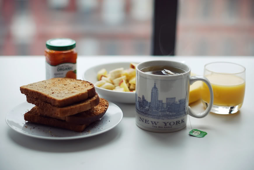 Kitchen breakfast New York food tea mug