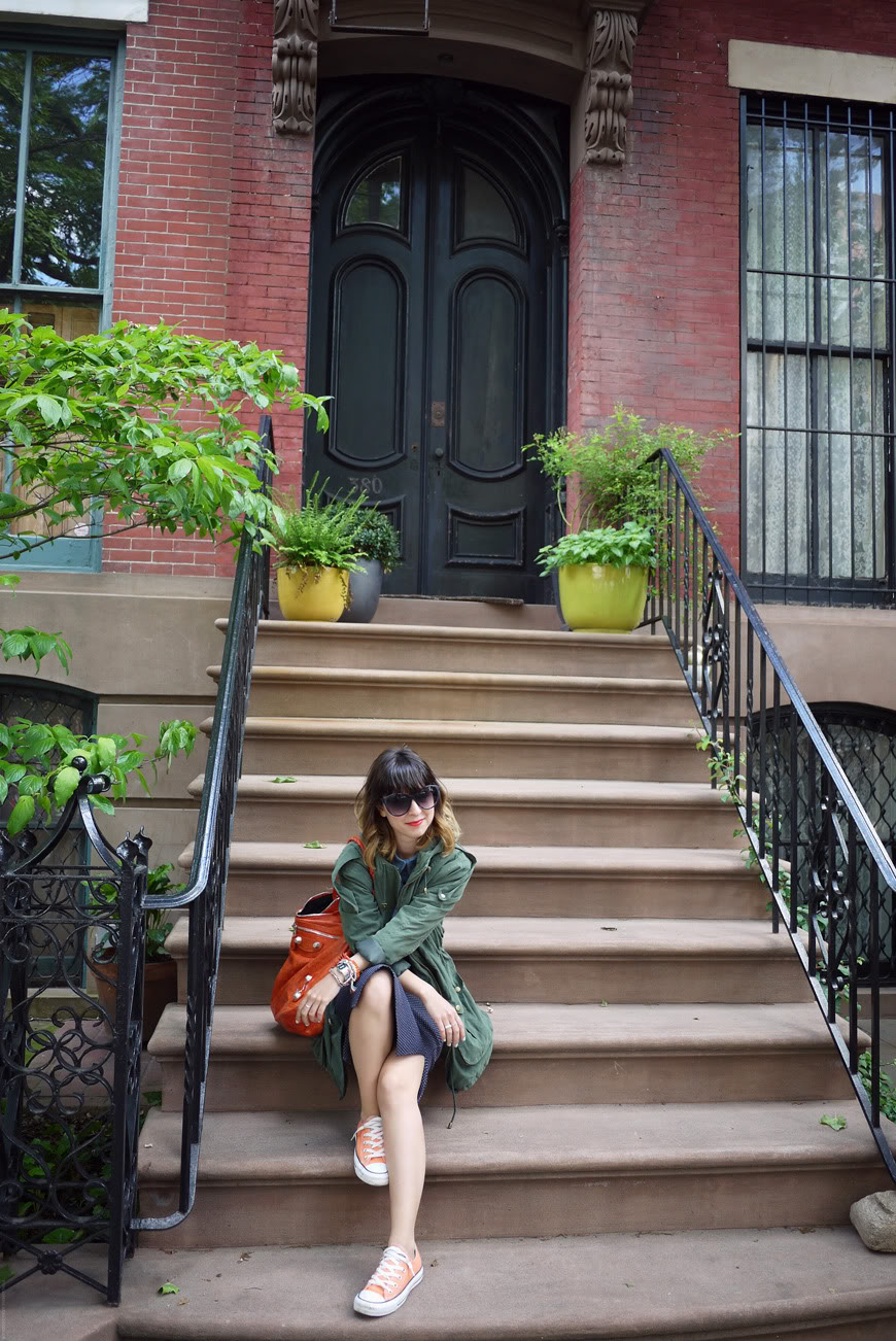 New York Brooklyn doorstep stairs