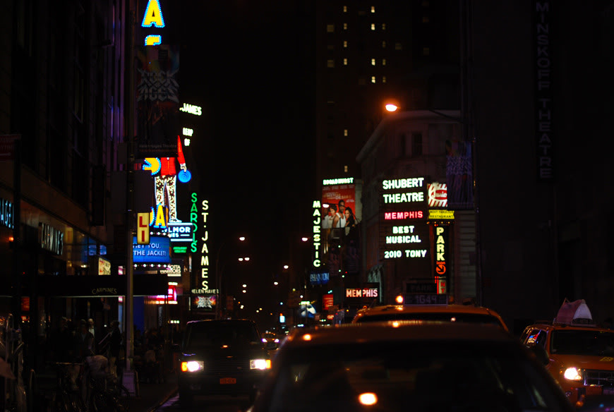 New York by night Times Square Broadway picture travel 