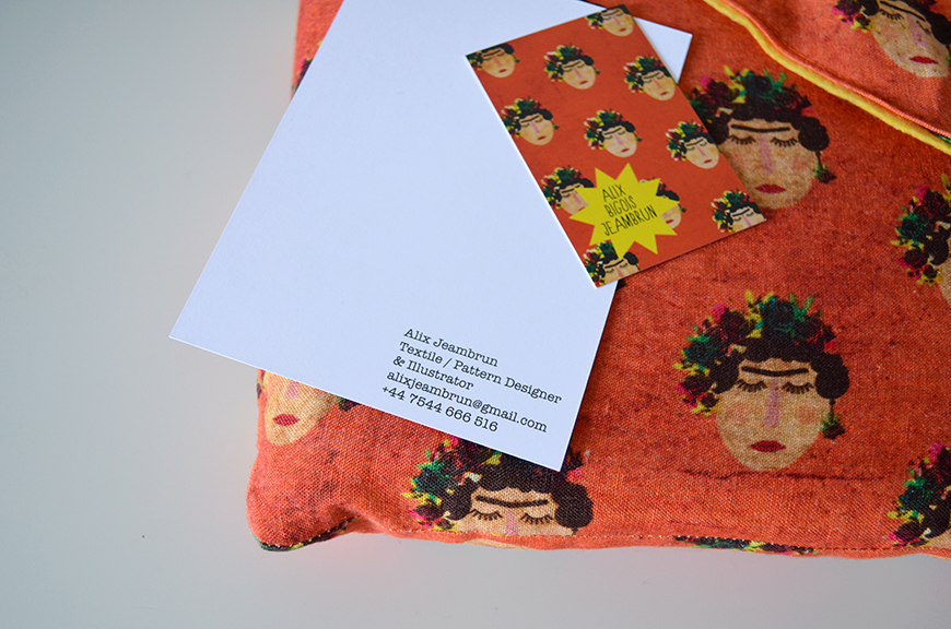 Alix Bigois pattern designer Frida Kahlo print laptop cover housse unique