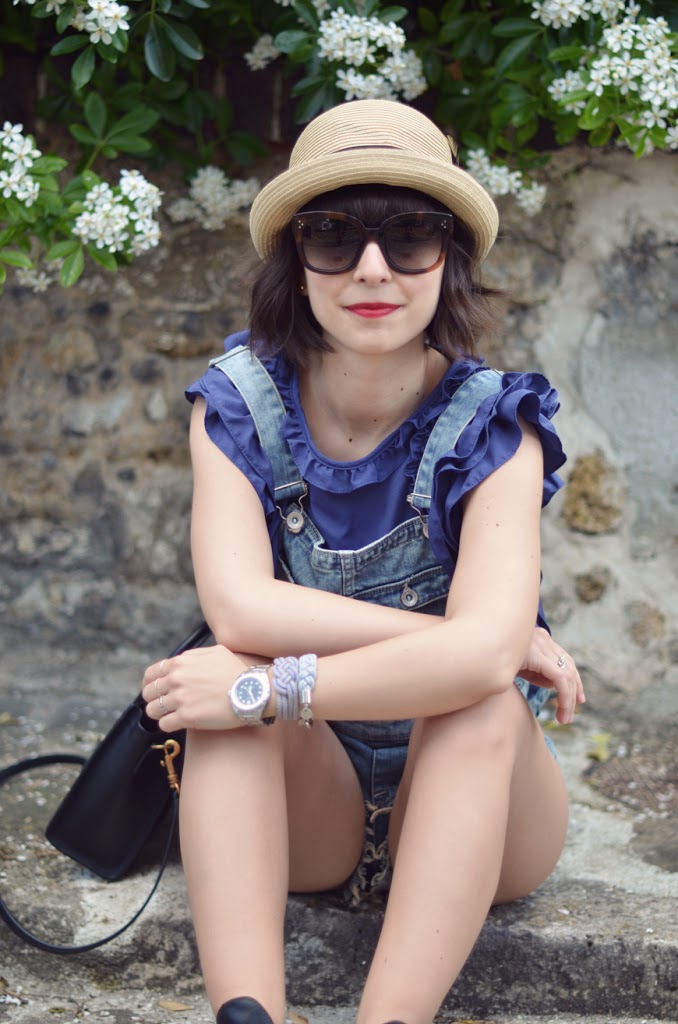 Helloitsvalentine outfit overalls dungaree streetstyle cut out boots New Audrey Céline sunglasses french fashion