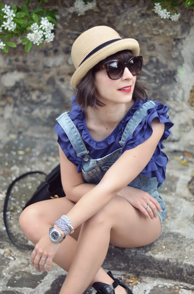 Helloitsvalentine outfit overalls dungaree streetstyle cut out boots New Audrey Céline sunglasses french fashion