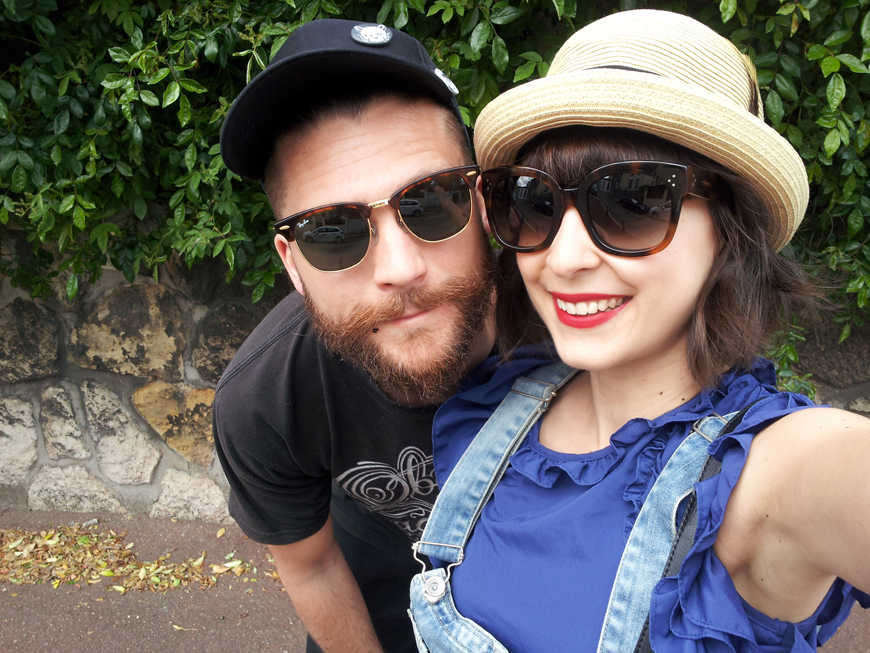 Helloitsvalentine outfit overalls dungaree streetstyle cut out boots New Audrey Céline sunglasses french fashion