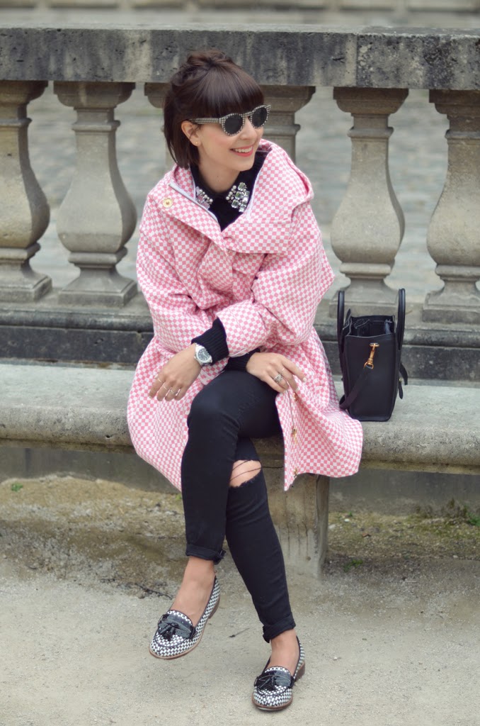 Queen of diamonds Helloitsvalentine fashion streetstyle Jeffrey Campbell flats Manoush coat