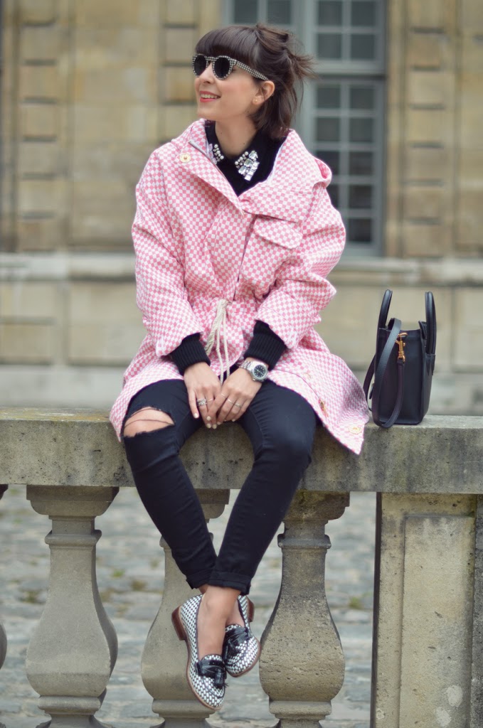 Queen of diamonds Helloitsvalentine fashion streetstyle Jeffrey Campbell flats Manoush coat