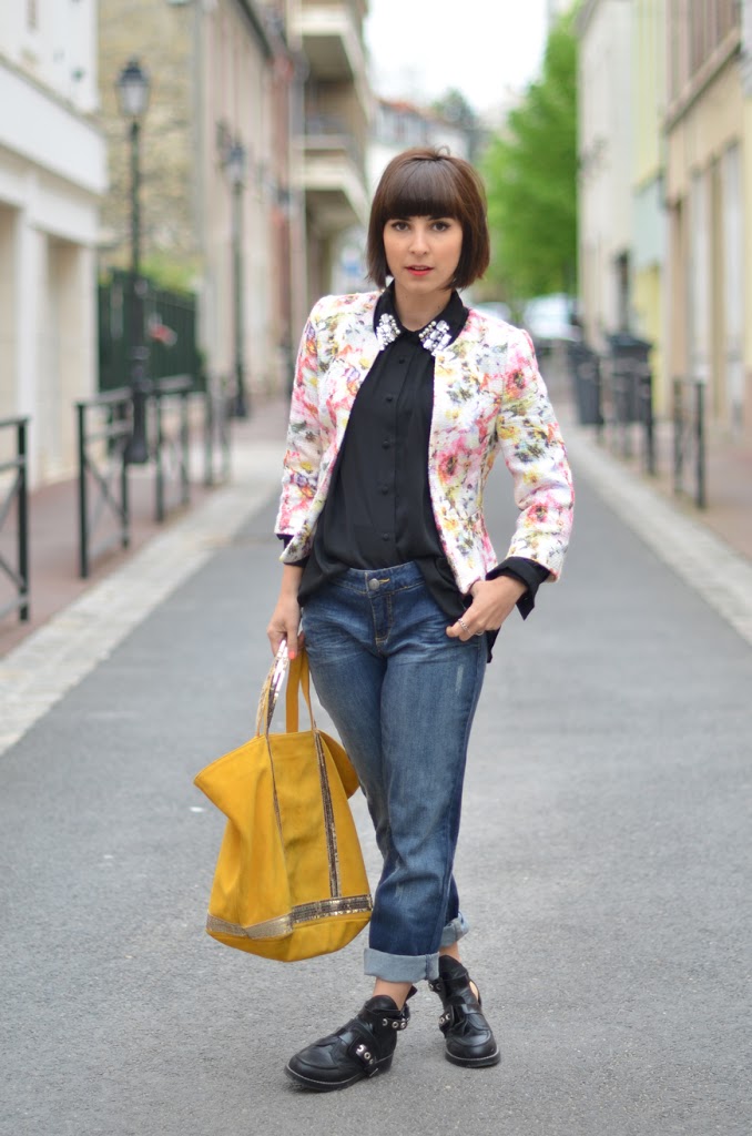 Feeling Good Helloitsvalentine streetstyle fashion french blogger Paris Vanessa Bruno Bouton d'or bag boyfriend jeans