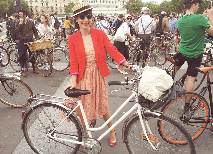 Ride Bérêt-Baguette 2013 Helloitsvalentine french blogger ride bicycle Paris event cruise