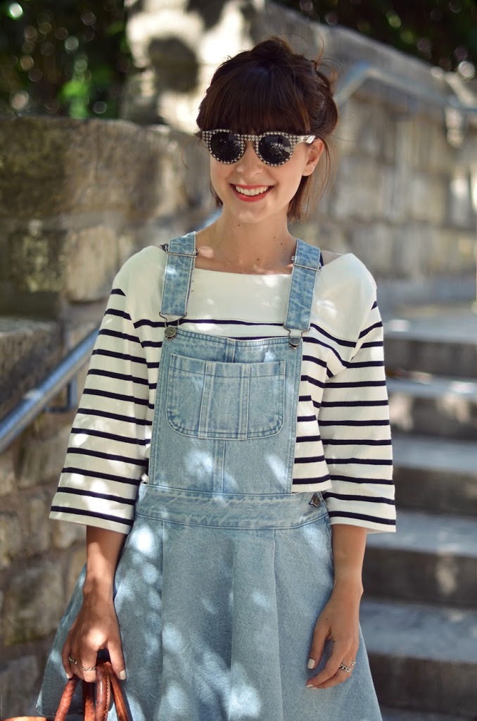 Denim Dress Olive clothing Paris basket Hello it's Valentine french blogger streetstyle