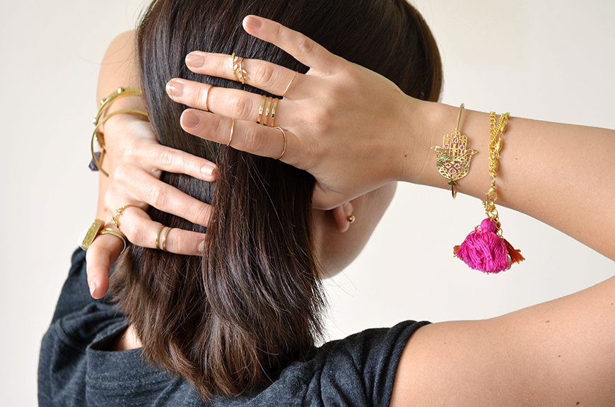 bijoux or Helloitsvalentine jewels gold golden accumulation french blogger